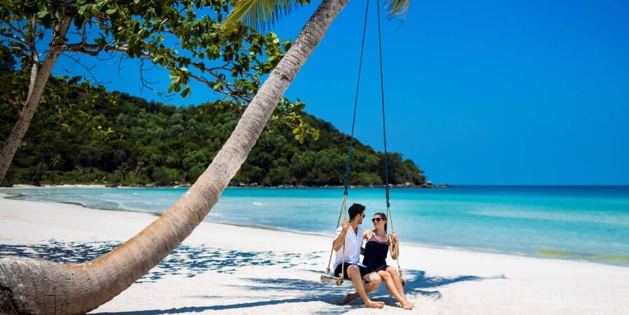 Located in the southwest near Cambodia, it’s known for crystal-clear waters, palm-fringed beaches, and a relaxed tropical atmosphere.
